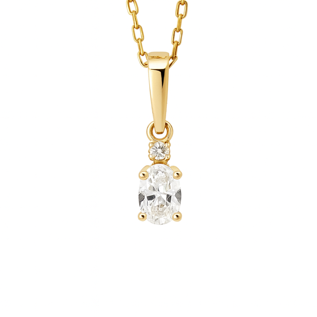 Prabangus deimantinis pakabukas iš 585 prabos aukso