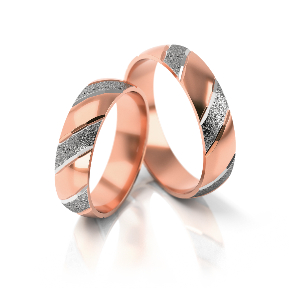 
                  
                    Vestuviniai žiedai geltono ir balto aukso, 4.3 mm pločio
                  
                