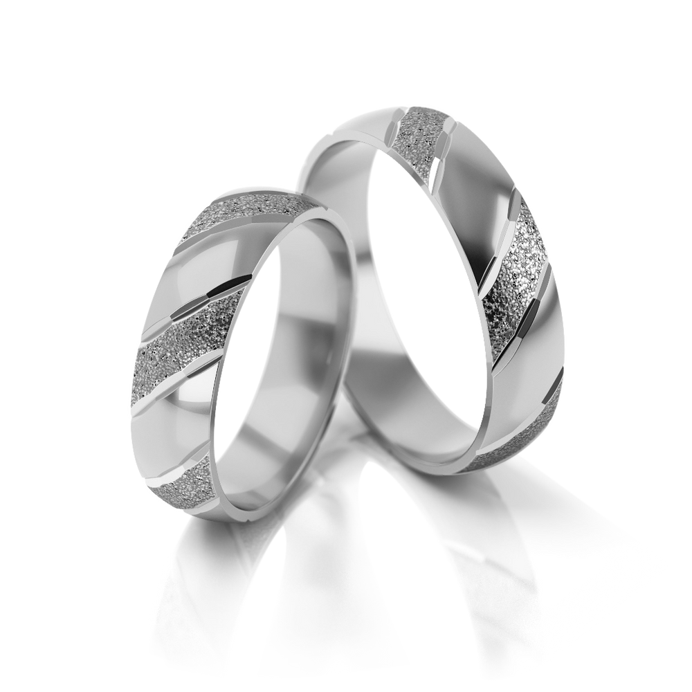 
                  
                    Vestuviniai žiedai geltono ir balto aukso, 4.3 mm pločio
                  
                