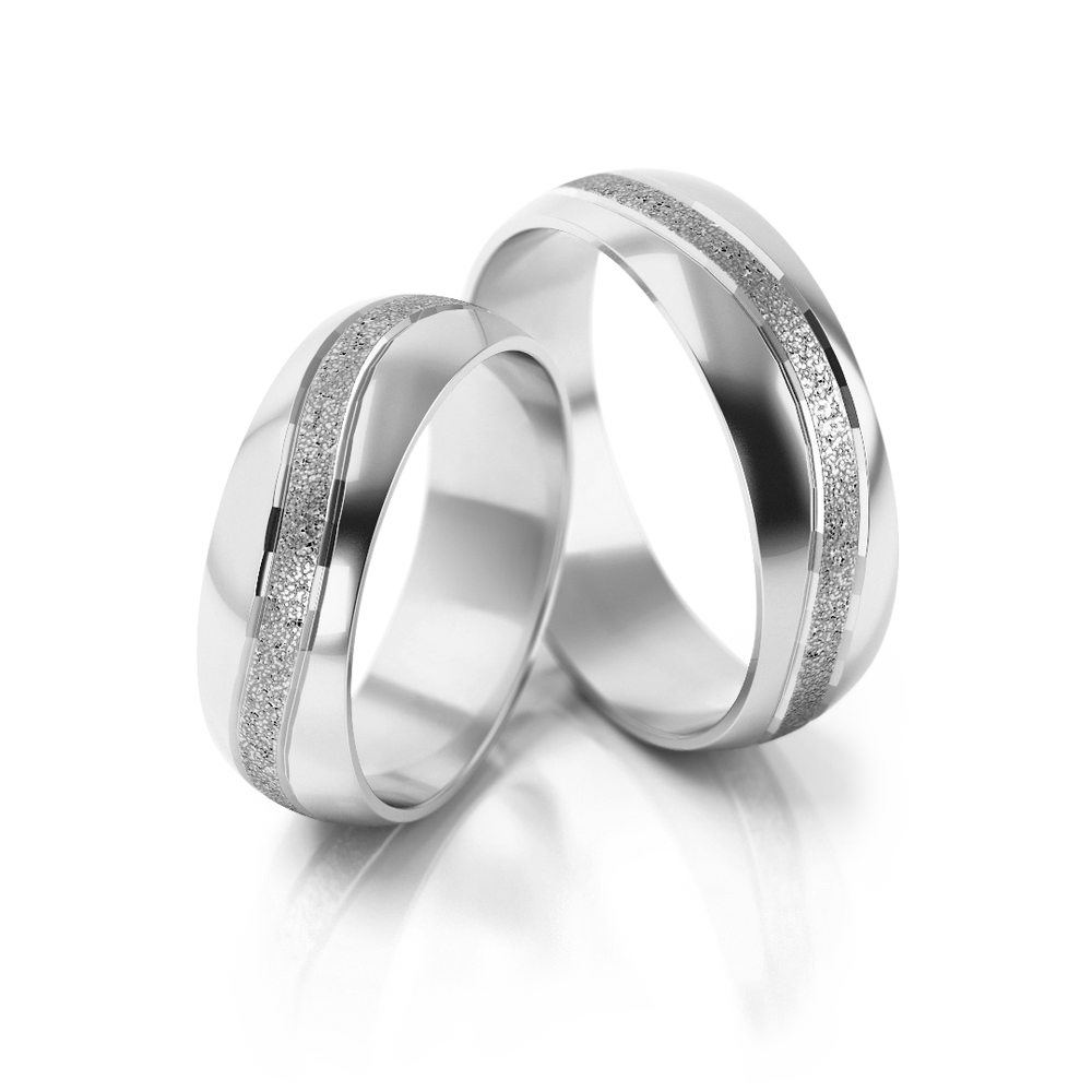 
                  
                    Vestuviniai žiedai geltono ir balto aukso, 6 mm pločio
                  
                