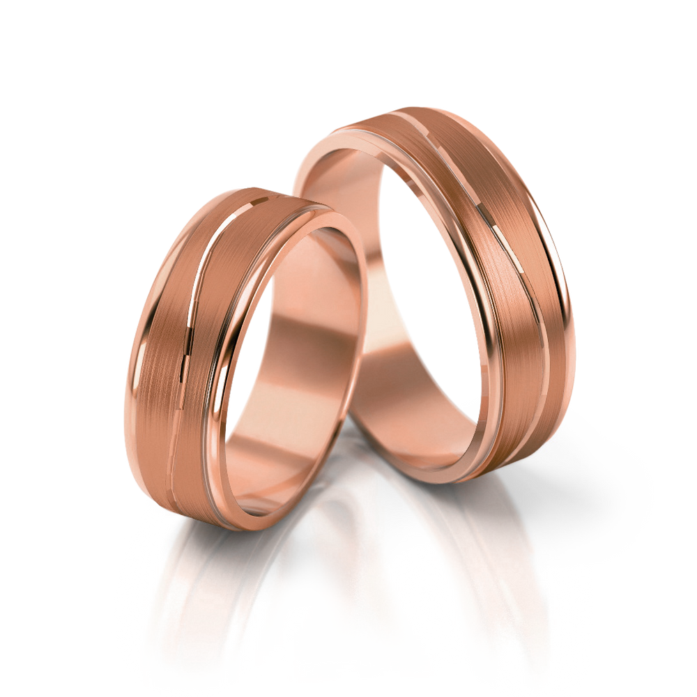 
                  
                    Vestuviniai žiedai geltono ir balto aukso, 6 mm pločio
                  
                