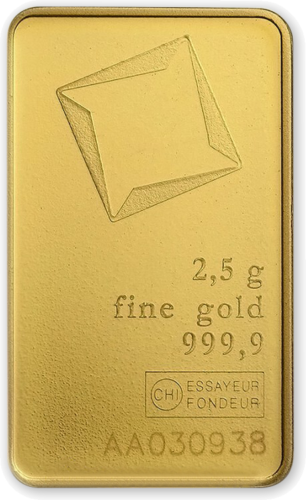 Investicinis auksas 2.5 gr.