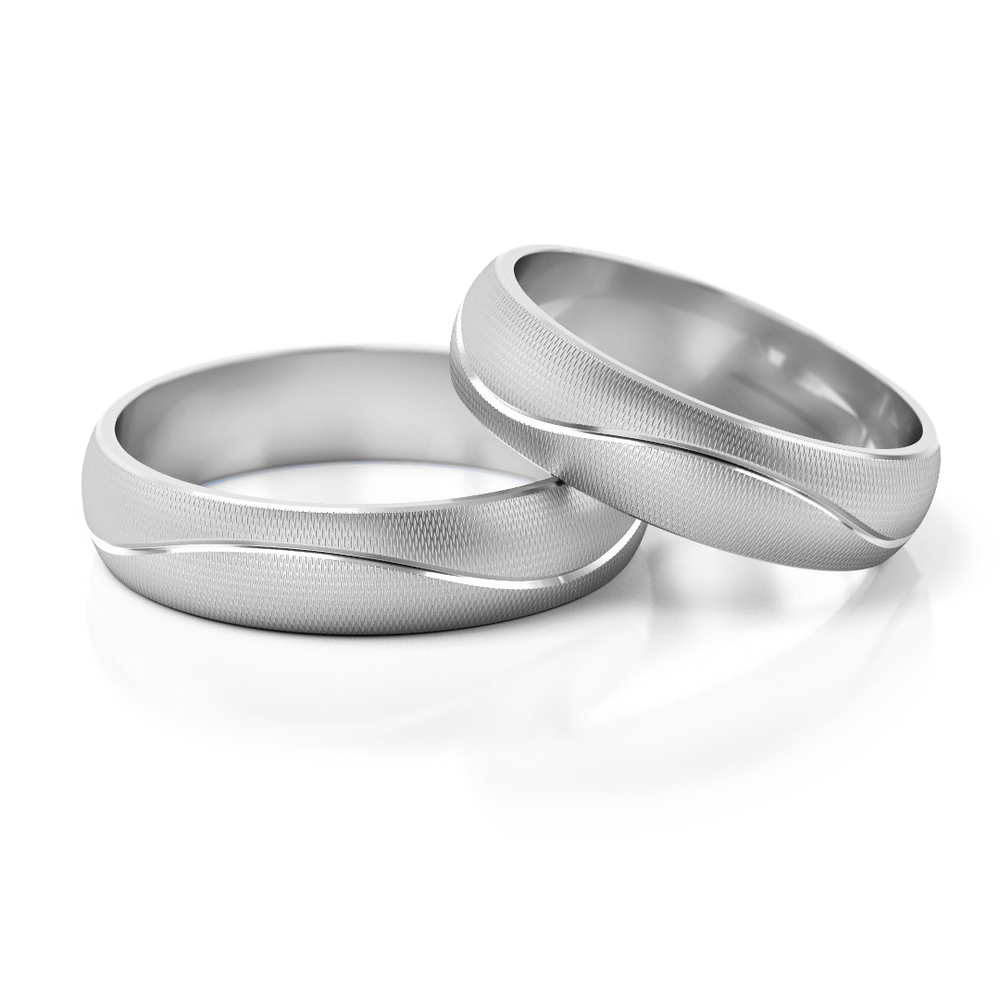 
                  
                    Vestuviniai žiedai – geltonas ir baltas auksas, 5 mm pločio
                  
                