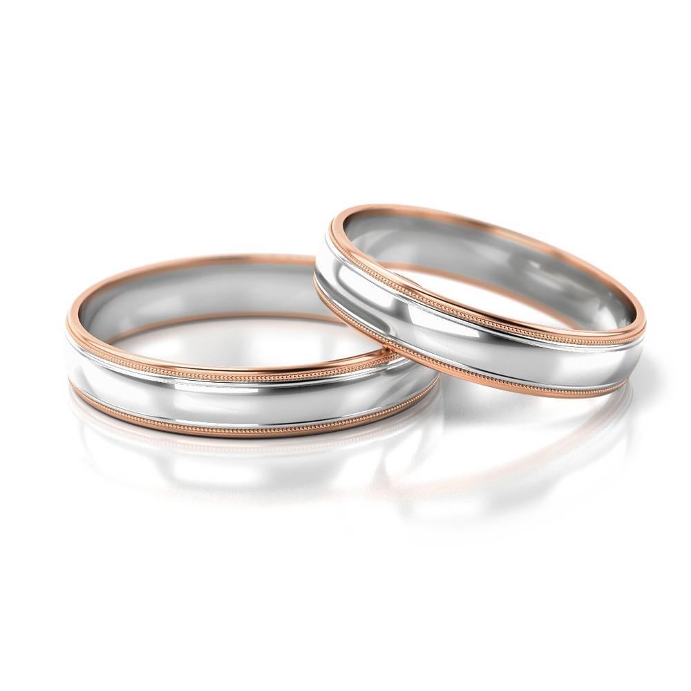 
                  
                    Dviejų spalvų vestuviniai žiedai (4 mm)
                  
                