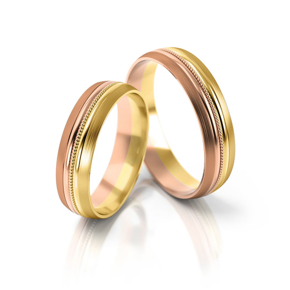 
                  
                    Dviejų spalvų vestuviniai žiedai (4 mm)
                  
                