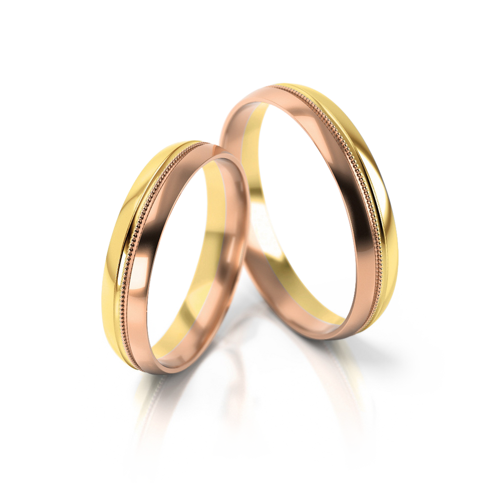 
                  
                    Dviejų spalvų vestuviniai žiedai (4 mm)
                  
                