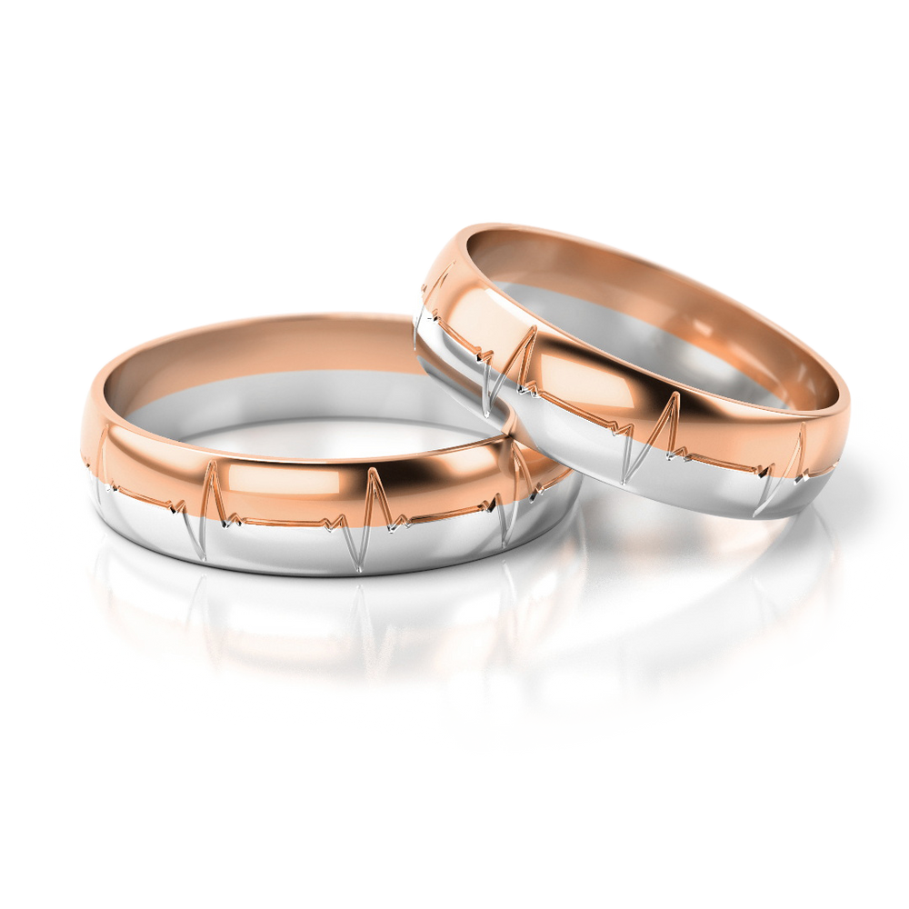 
                  
                    Dviejų spalvų vestuviniai žiedai (5 mm)
                  
                