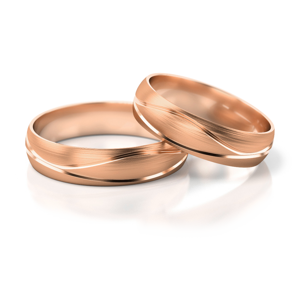 
                  
                    Vestuviniai žiedai – geltonas auksas, 5 mm pločio
                  
                