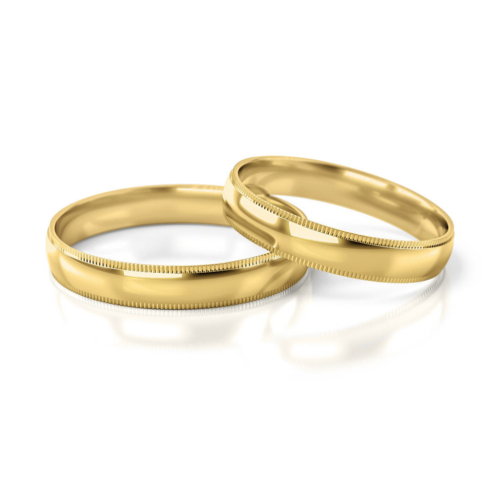 
                  
                    Klasikiniai baltos aukso vestuviniai žiedai (4 mm)
                  
                