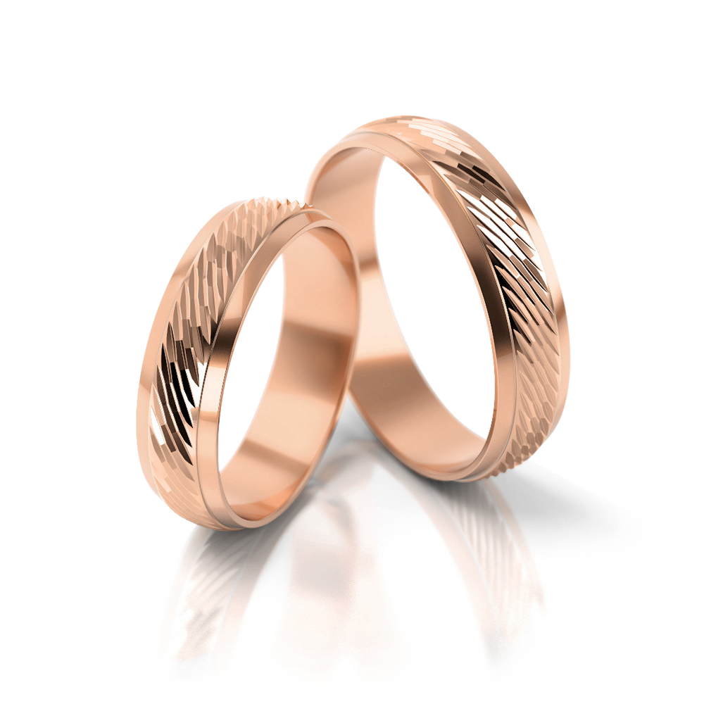 
                  
                    Vestuviniai žiedai geltono ir balto aukso, 5 mm pločio
                  
                