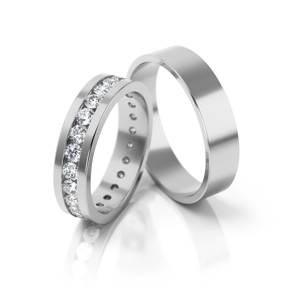 
                  
                    Vestuviniai žiedai su briliantais (5 mm)
                  
                