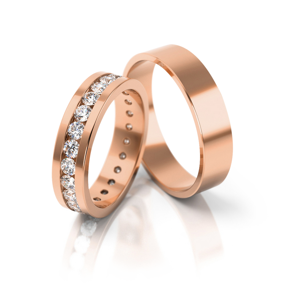 
                  
                    Vestuviniai žiedai su briliantais (5 mm)
                  
                