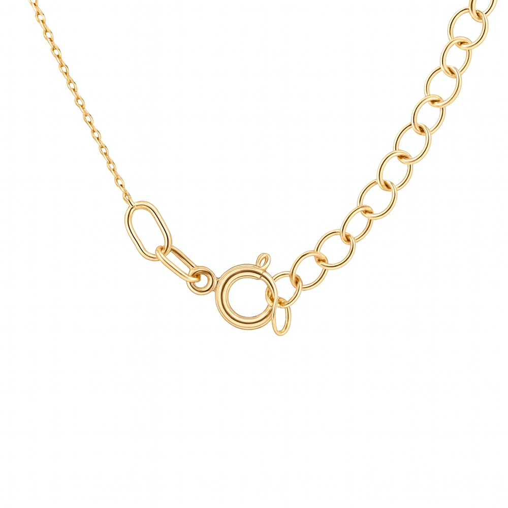 
                  
                    Geltono aukso grandinėlė su kryželiu ir 11 deimantų, 0.055 ct – ADORO juvelyrika
                  
                