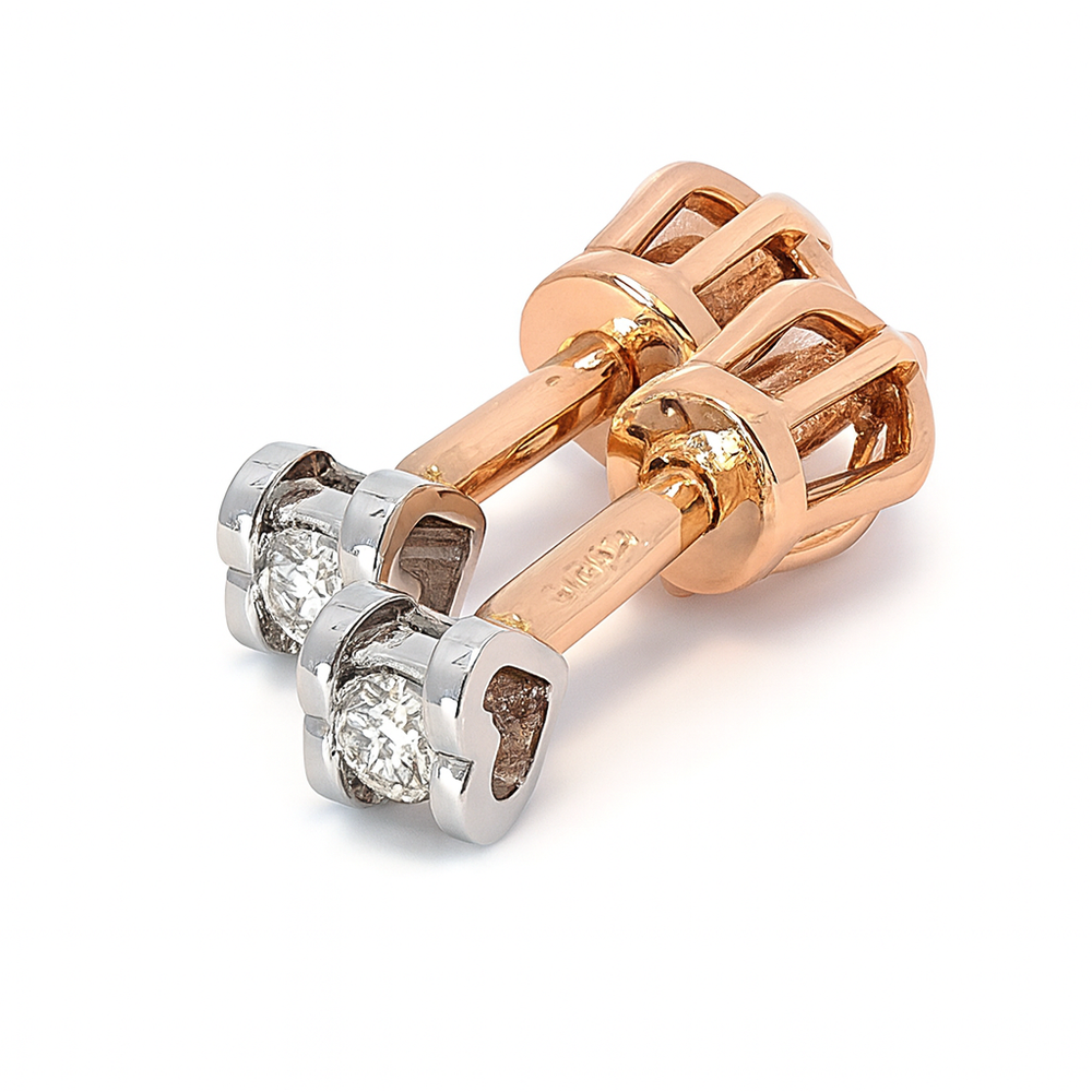 
                  
                    Auksiniai auskarai su briliantais Her, 0.09 ct, 585 praba, 1.28 g
                  
                