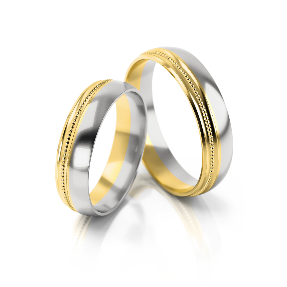 
                  
                    Dviejų spalvų vestuviniai žiedai (5 mm)
                  
                