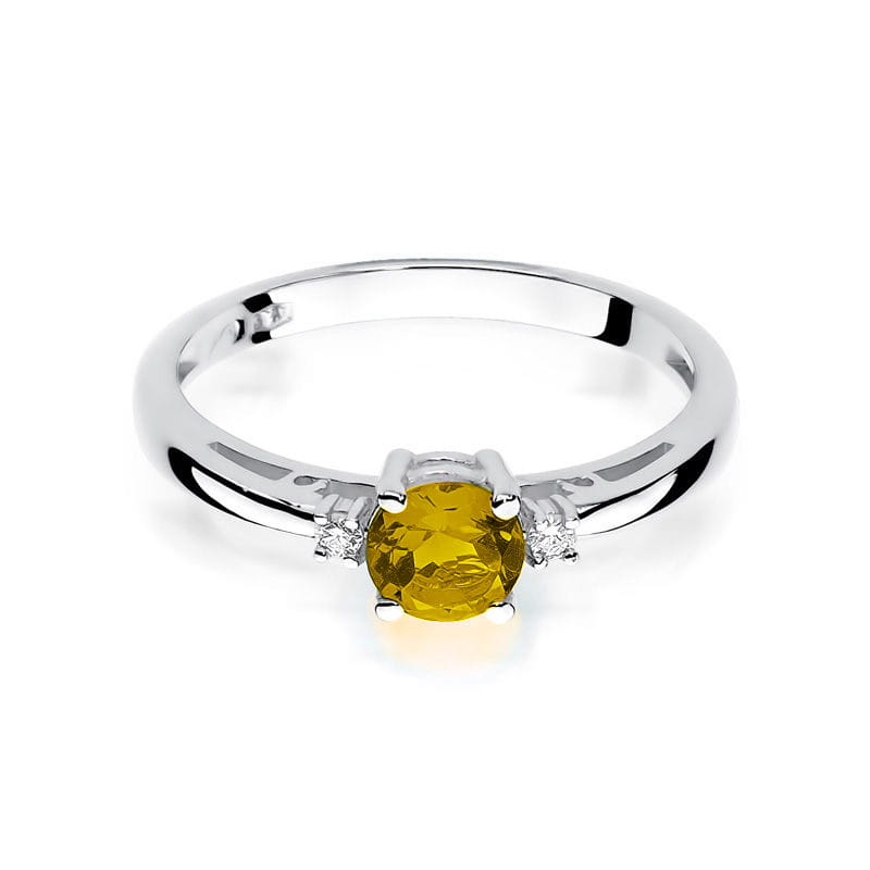 
                  
                    Balto aukso žiedas su 0.5 ct citrinu ir briliantais – elegantiškas ir rafinuotas papuošalas, skirtas moteriai, vertinančiai subtilią prabangą.

Žiedo centre spindi 0.5 ct natūralus citrinas – šiltas, saulės šviesą primenantis akmuo, kuris puikiai dera su šaltu 585 arba 750 prabos balto aukso atspalviu. Aplink citriną išdėstyti briliantai suteikia žiedui išskirtinio spindesio ir elegancijos.

✔ Metalas: 585 / 750 prabos baltas auksas
✔ Pagrindinis akmuo: 0.5 ct natūralus citrinas
✔ Papildomi akmenys: brilian
                  
                