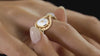 Auksinis žiedas su deimantais Selena