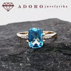 585 prabos geltonas auksas su 2.40 ct topazu ir 0.03 ct deimantais – ADORO