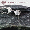 Balto aukso pakabukas su 0.52 ct laboratoriniu briliantu 0076 | ADORO juvelyrika