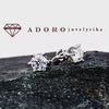Balto aukso auskarai su 2 x 0.52 ct laboratoriniais briliantais | ADORO juvelyrika  