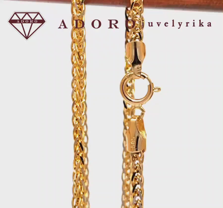 Geltono aukso grandinėlė FR 50 cm, 6,56 g