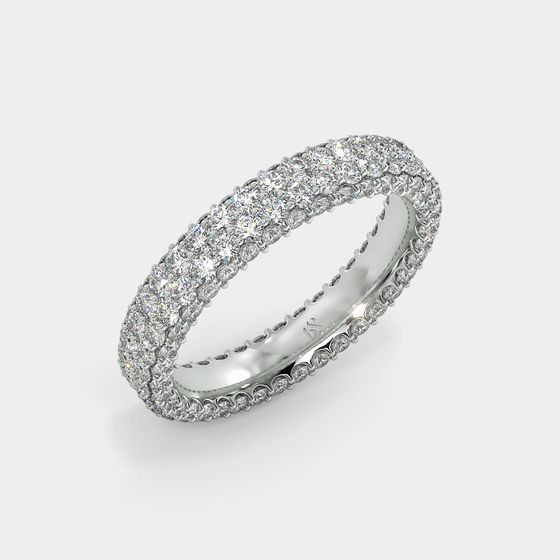 Balto aukso žiedas su deimantais, auksiniai žiedai su deimantais, sužadėtuvių žiedai, vestuviniai žiedai
