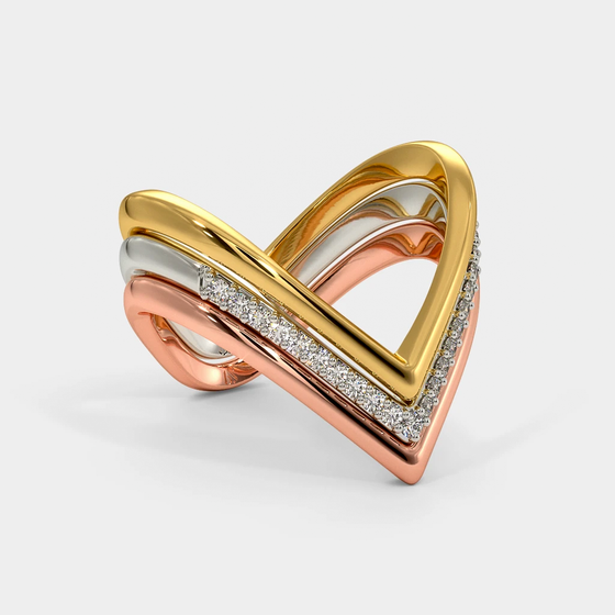 Trijų spalvų aukso žiedas su deimantais, auksiniai žiedai su deimantais, sužadėtuvių žiedai, vestuviniai žiedai, žiedai su deimantais, žiedai su briliantais