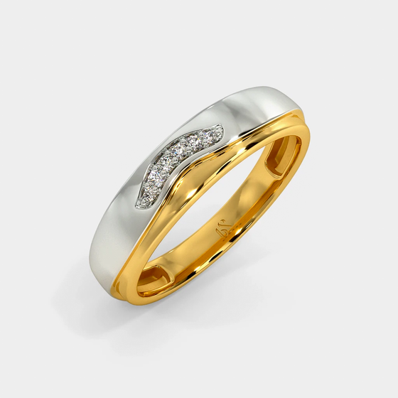 Balto ir geltono aukso žiedas su deimantais, su deimantu, auksiniai žiedai su deimantais, sužadėtuvių žiedai, vestuviniai žiedai, žiedai su deimantais